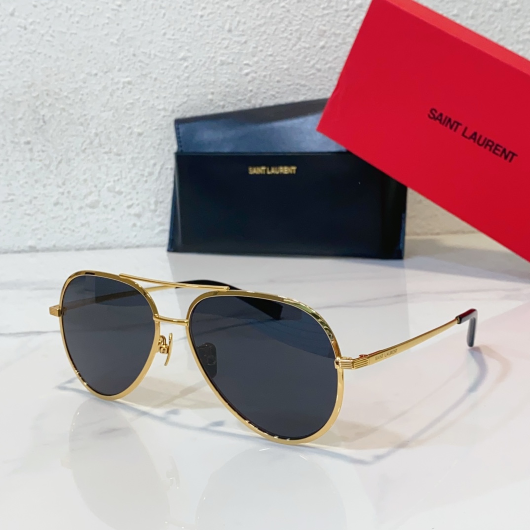 black gold color of fake ysl saint laurent sunglasses classic 11
