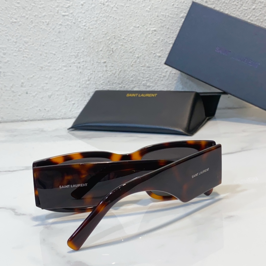 back version of Copy ysl saint laurent sunglasses sl654 amber