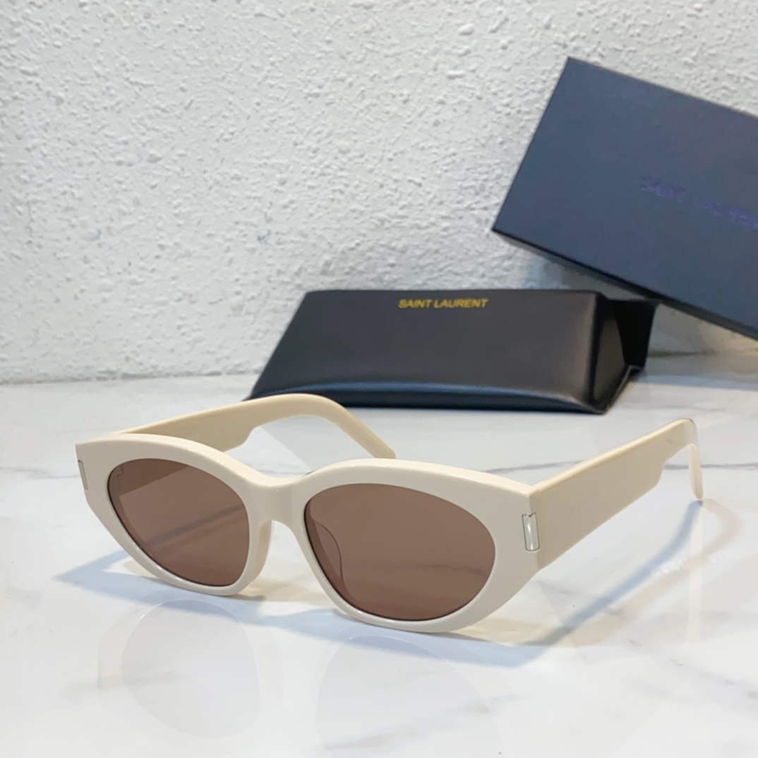 beige color of Copy ysl saint laurent sunglasses sl638