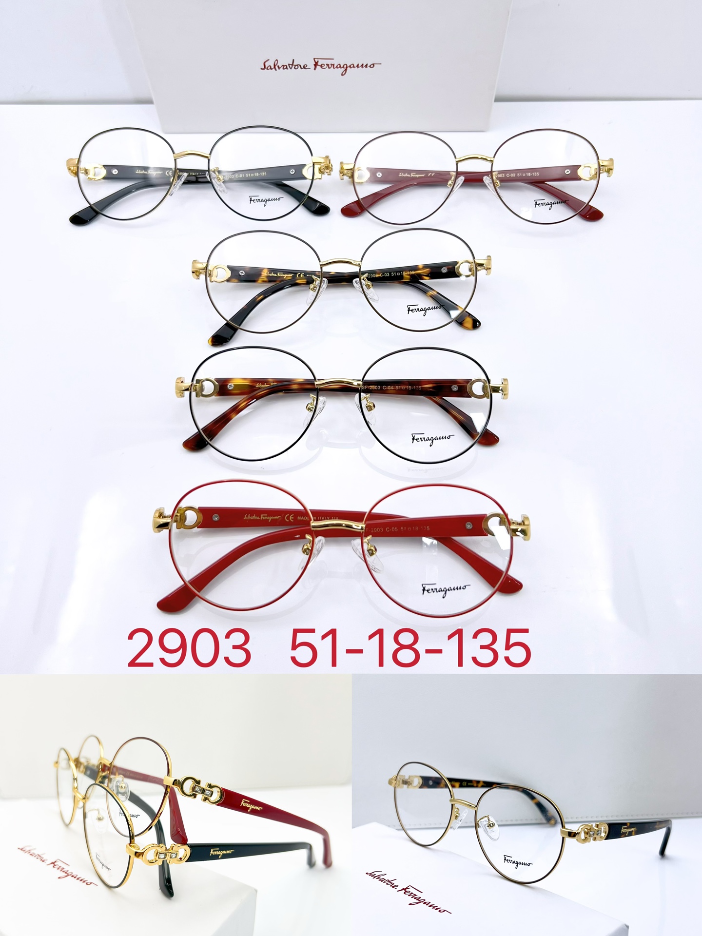 collection of Wholesale Fake Ferragamo Eyeglasses 2903 fer035