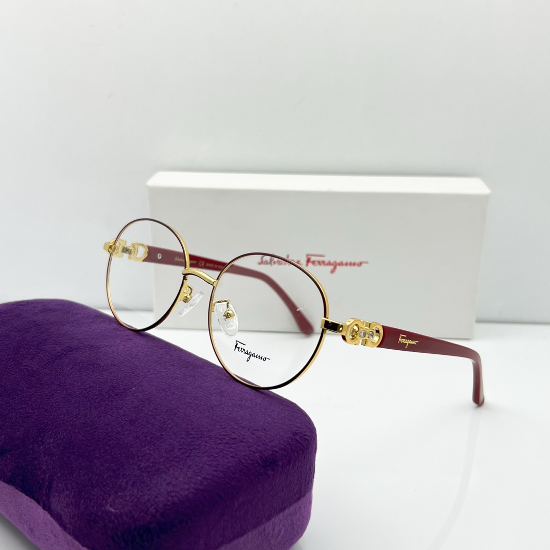red color of Ferragamo Eyeglasses Dupe 2166 FER037
