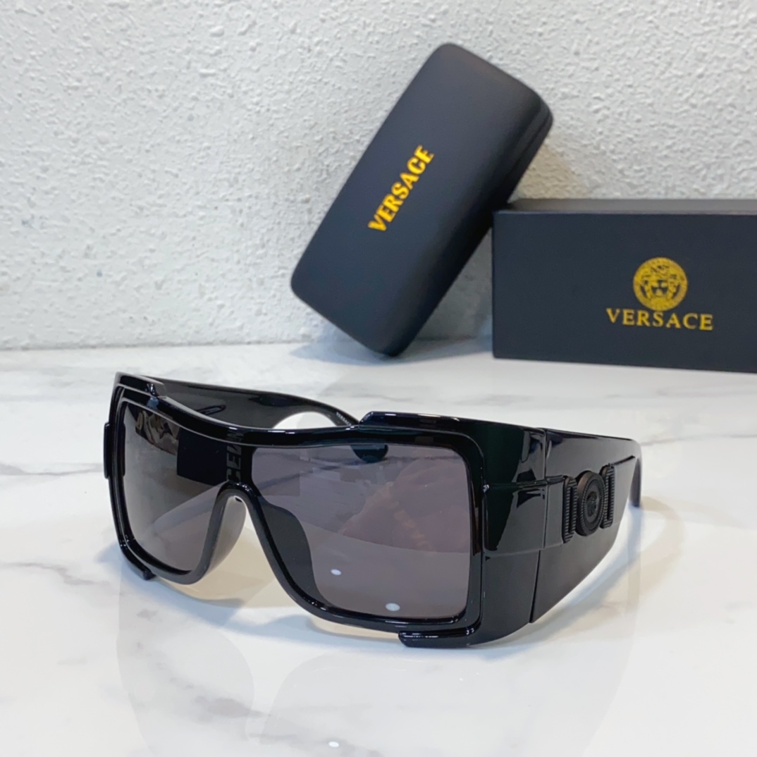 black color of versace sunglasses all black replica ve4451
