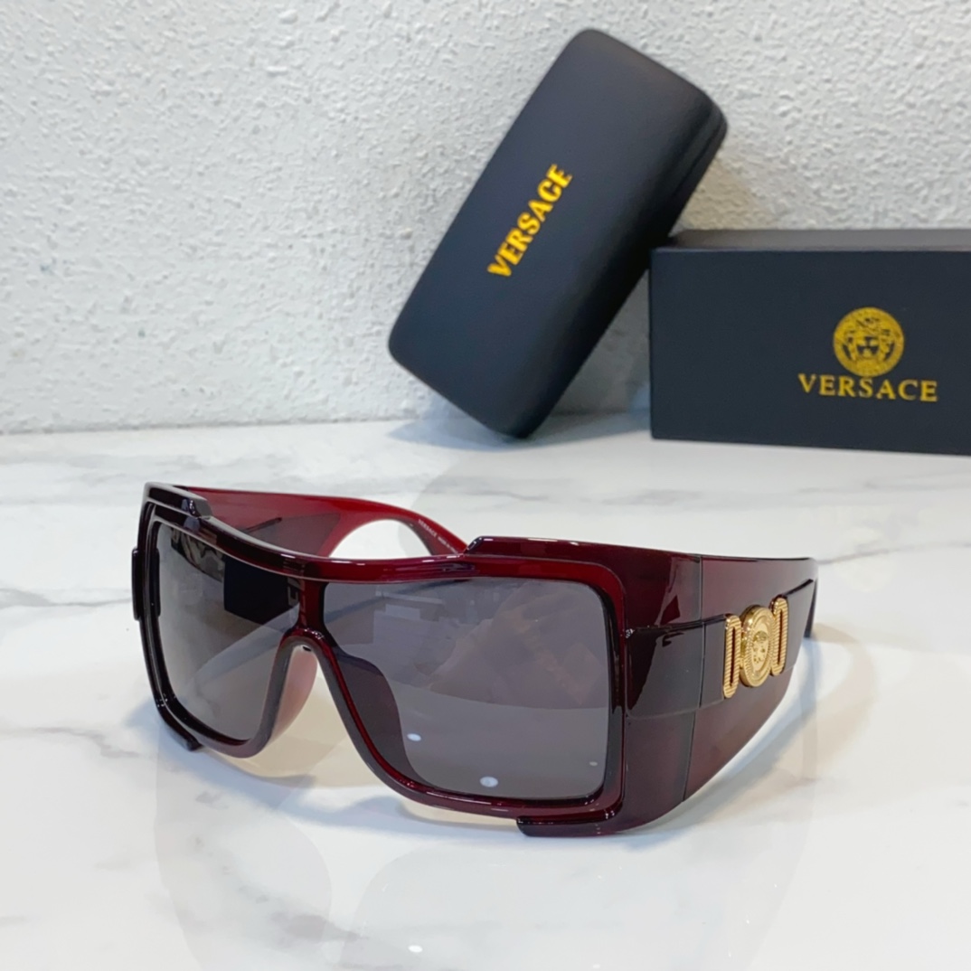 red color of versace sunglasses all black replica ve4451