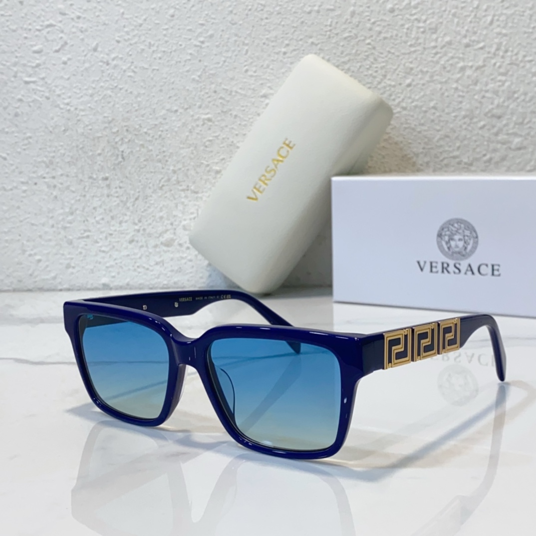 blue color of knockoff versace unisex sunglasses ve3339u