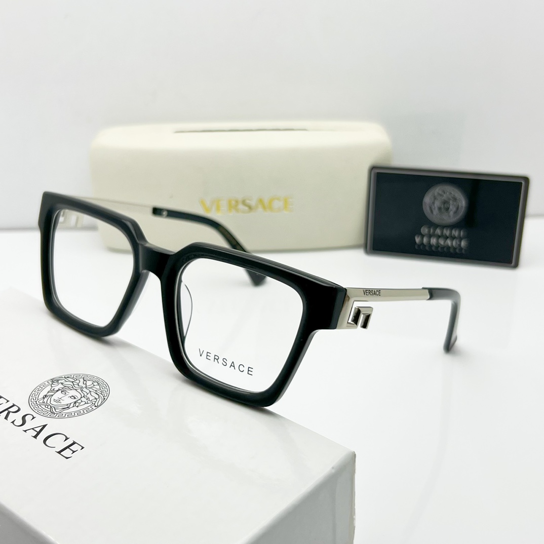 black silver color of fake versace glasses frames 3311