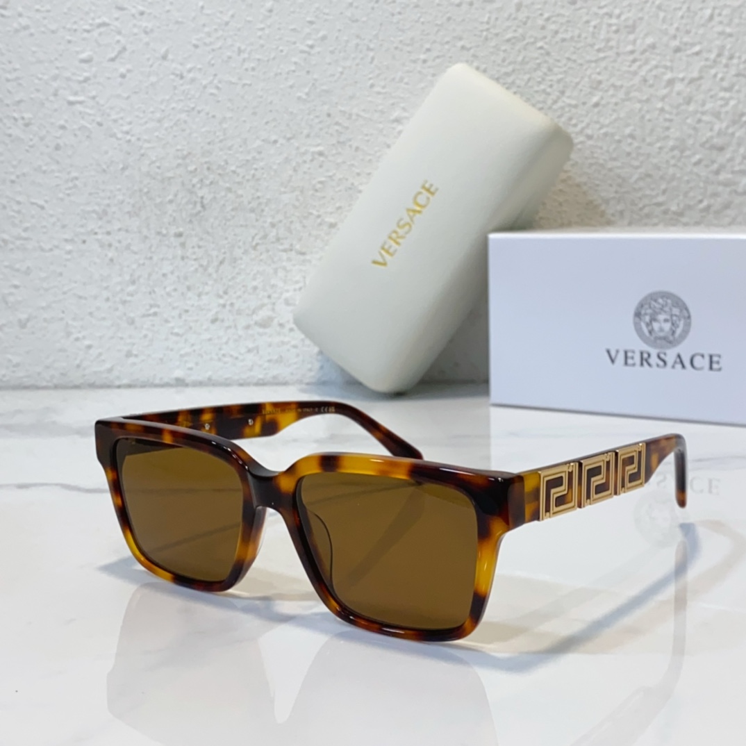 amber color of knockoff versace unisex sunglasses ve3339u