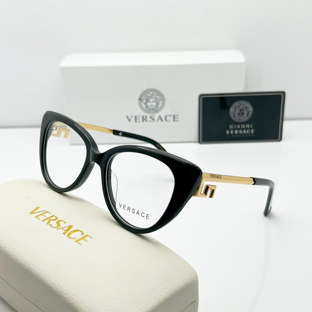 black gold color of faux versace glasses women 3310