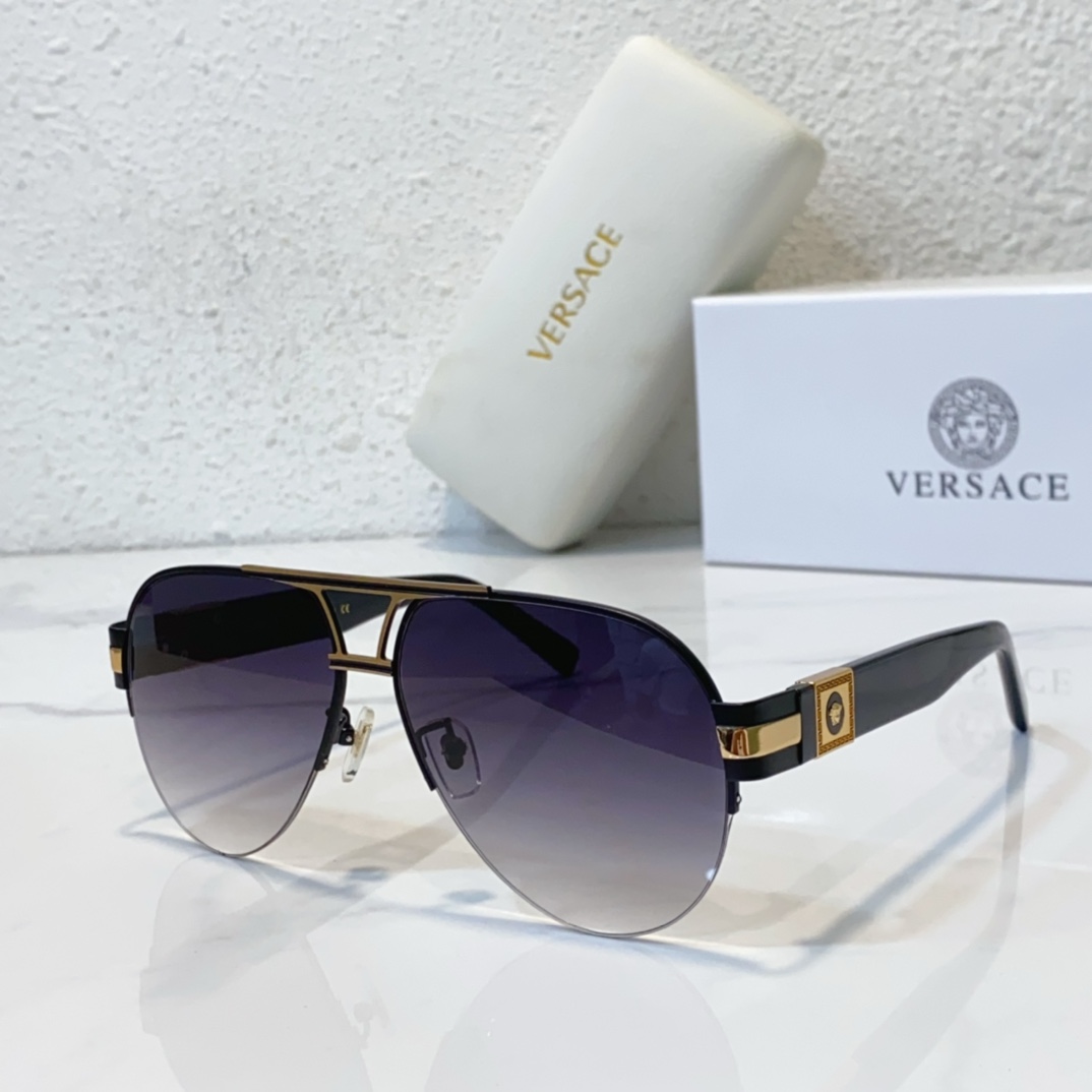 c2 color of fake black versace shades ve5705