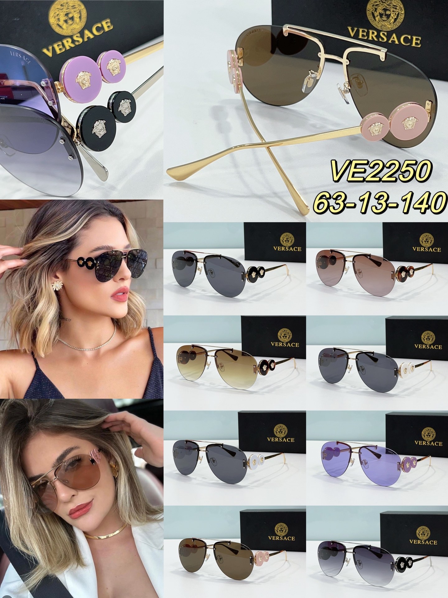 collection of vintage versace sunglasses replica ve2250