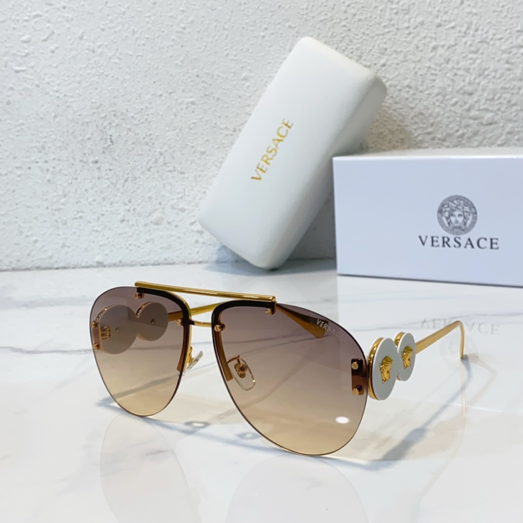 tea color of fake versace shades ve2250