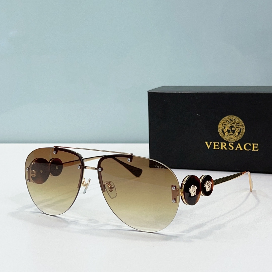 tea color of vintage versace sunglasses replica ve2250