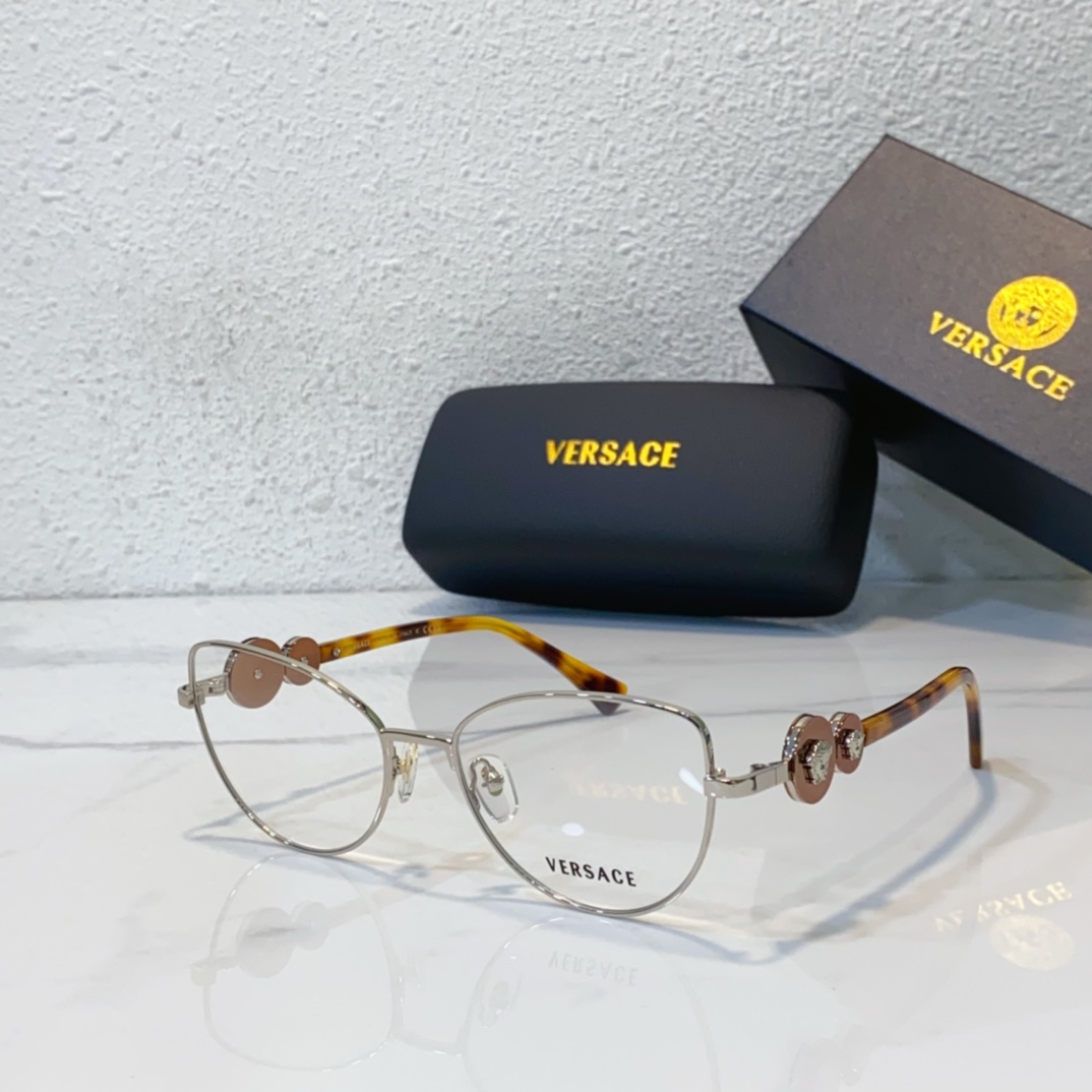 amber color of Versace Knockoff Eyeglasses frames VE1284
