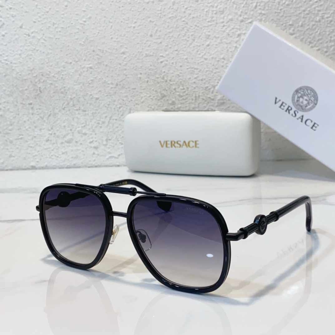 black color of versace sunglasses men faux ve6741