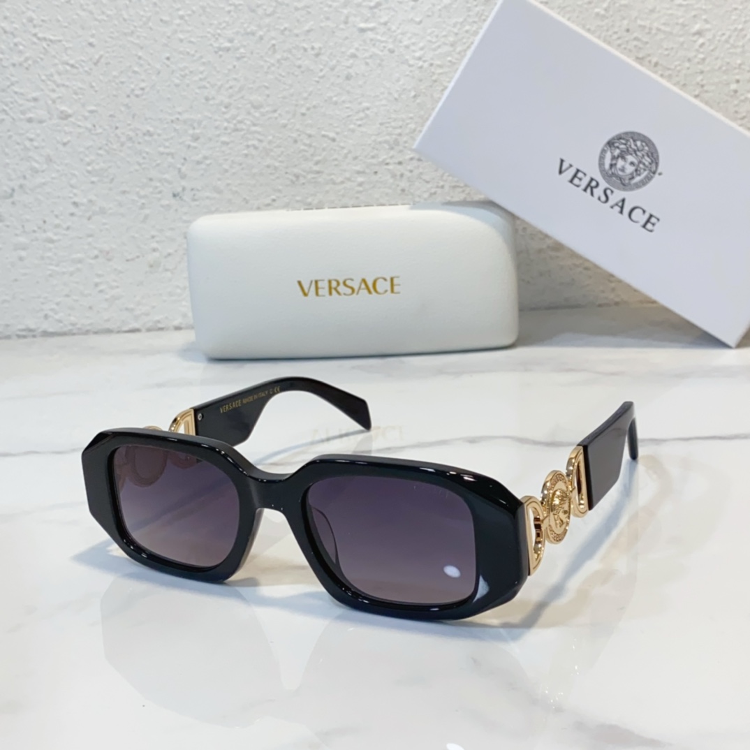black gold color of knockoff versace sunglasses women ve0627