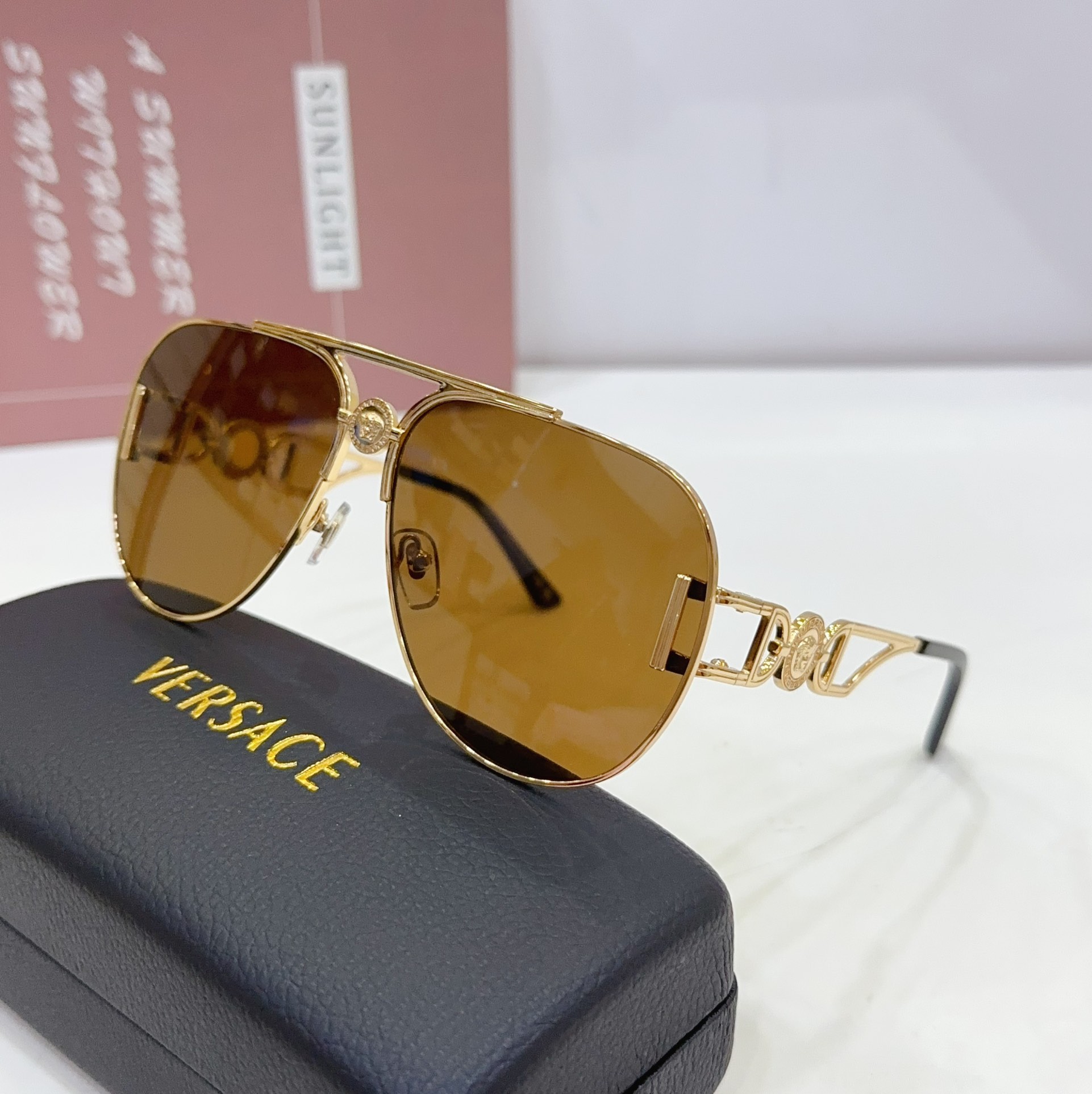 coffee color of cheap versace sunglasses dupe ve2255