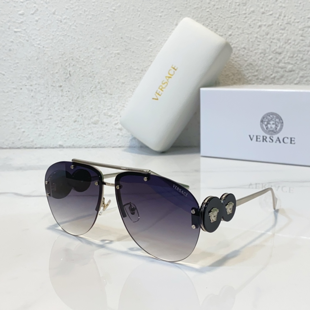 gray color of fake versace shades ve2250
