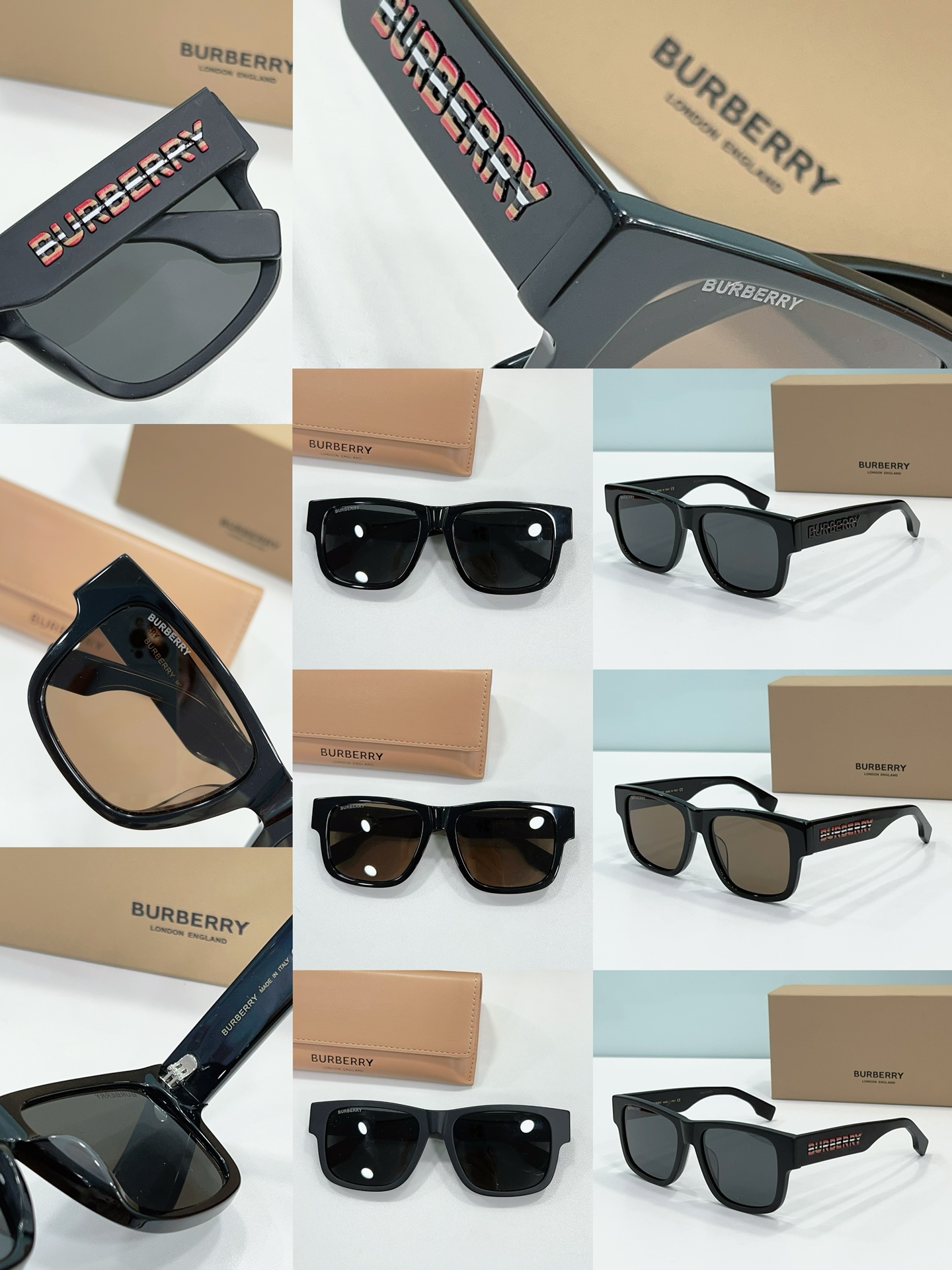 collection of replica luxury sunglasses for women burberry be4358