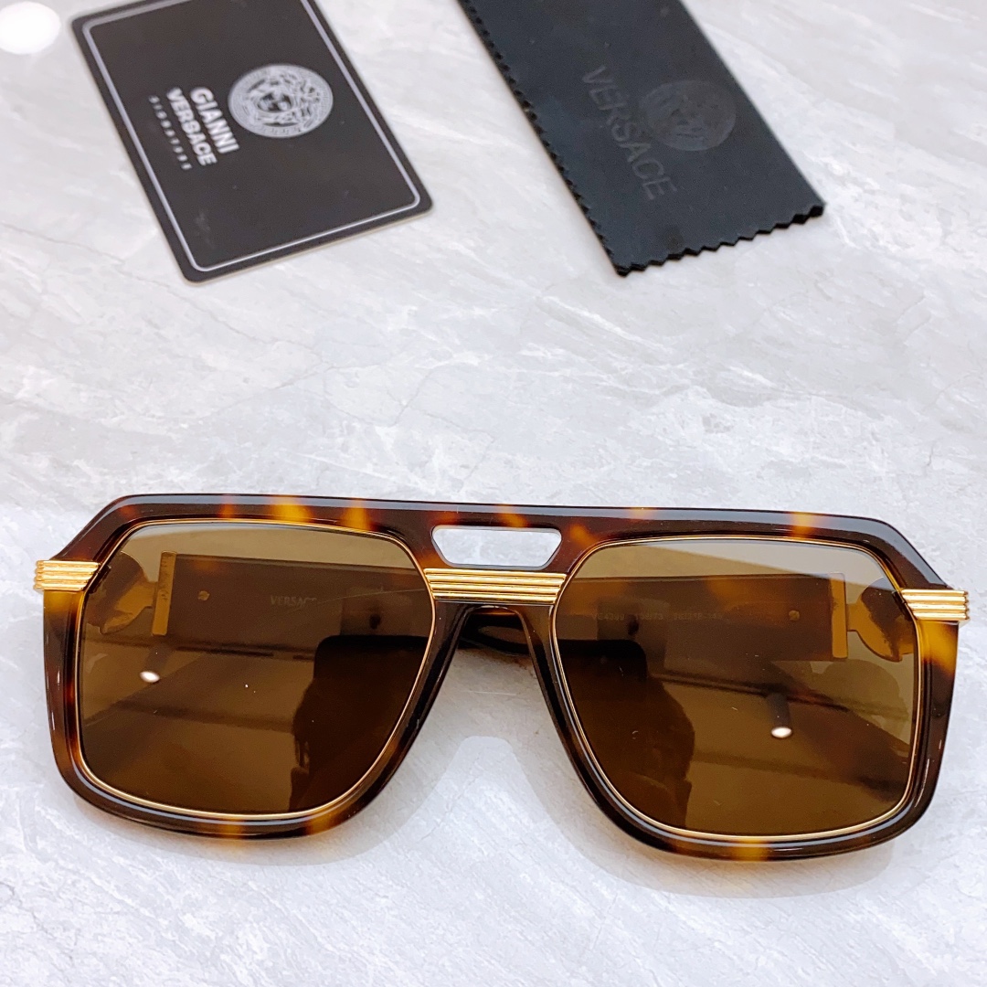 front version of knockoff versace shades for men ve4399