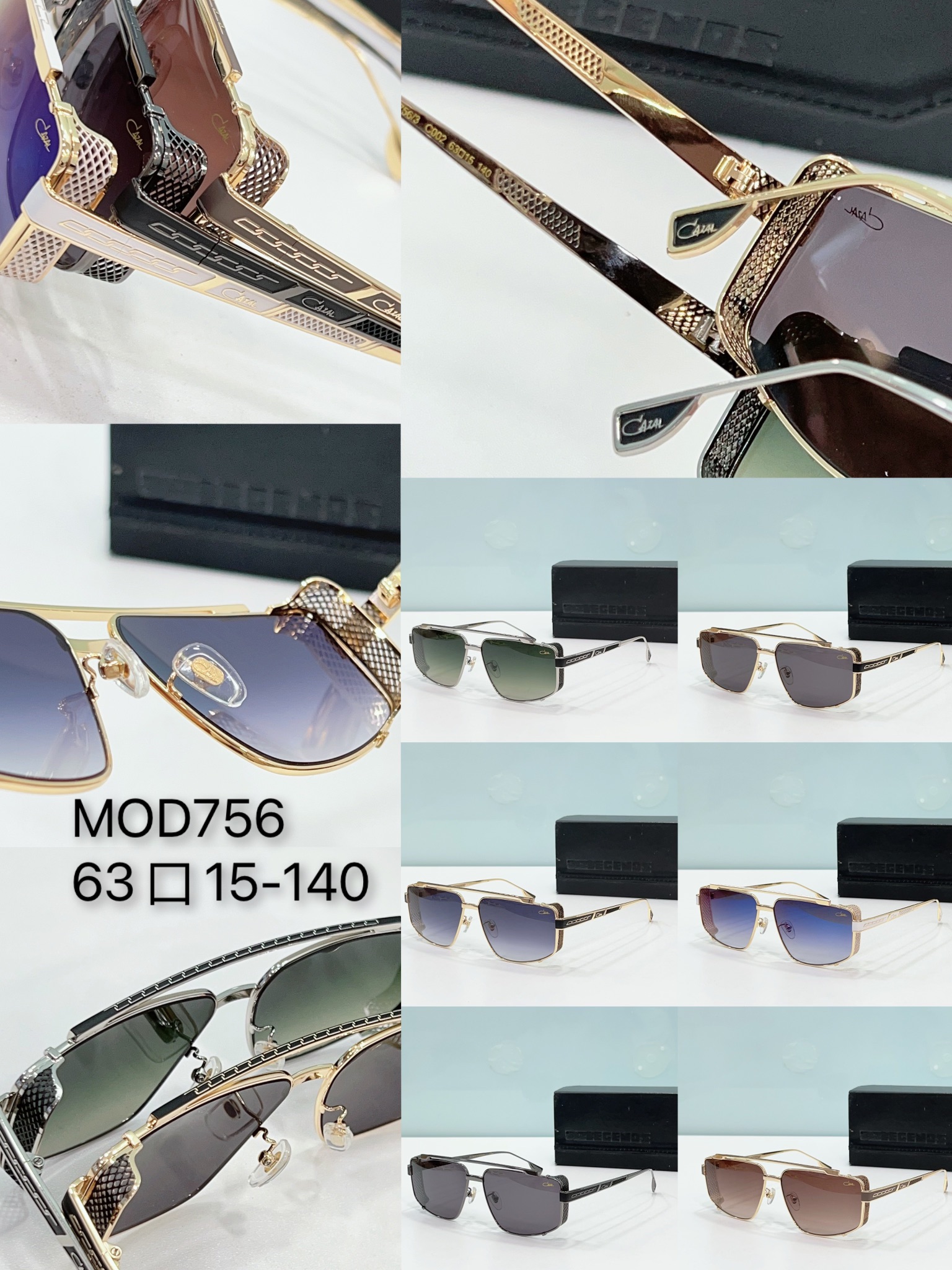 collection of replica sunglasses cazal mod756