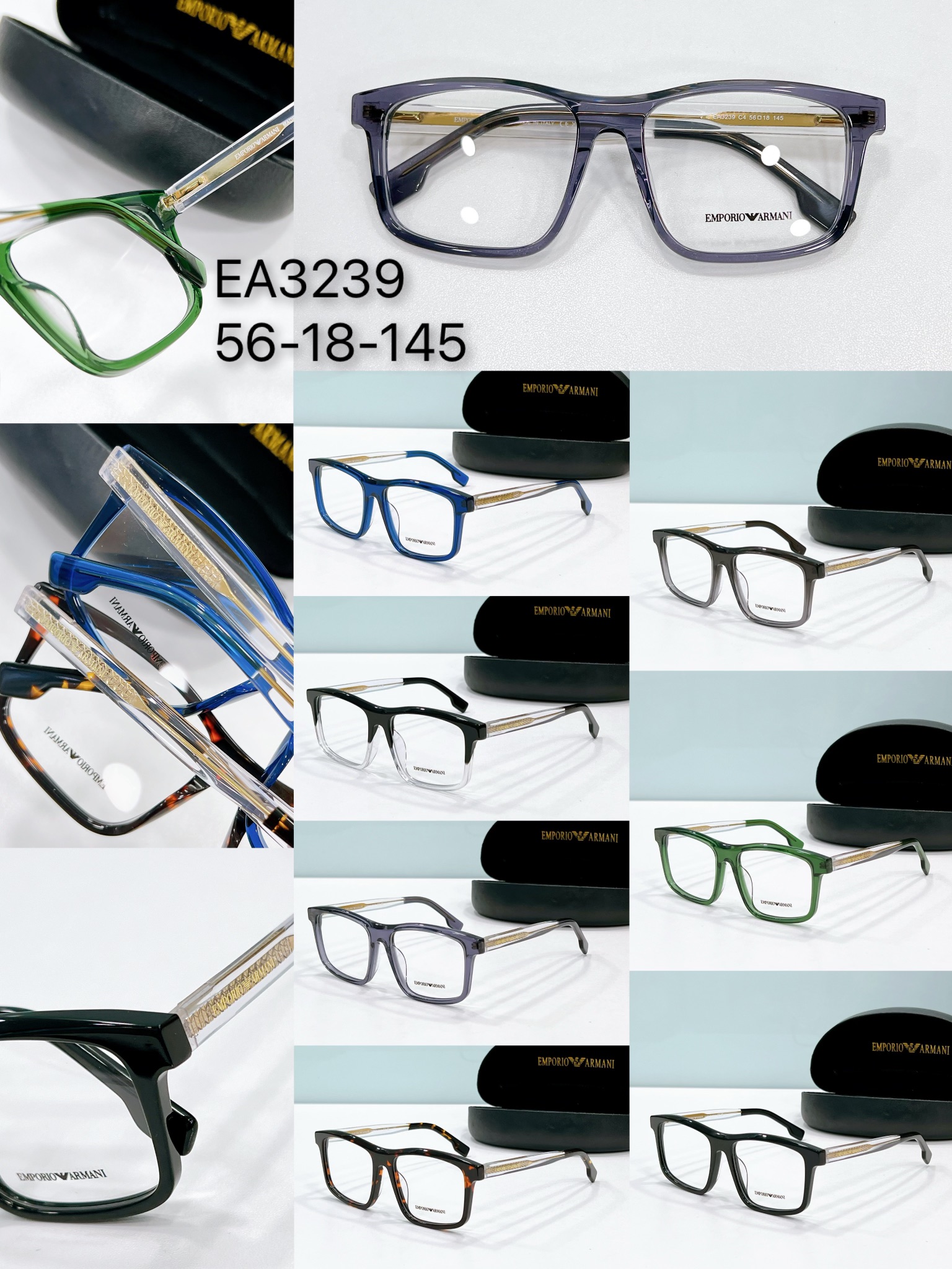 collection of replica glasses armani ea3239