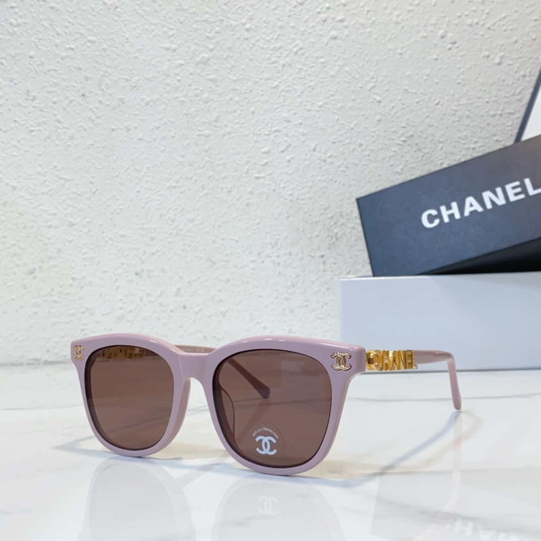 pink color of copy sunglasses chanel 24ss6803