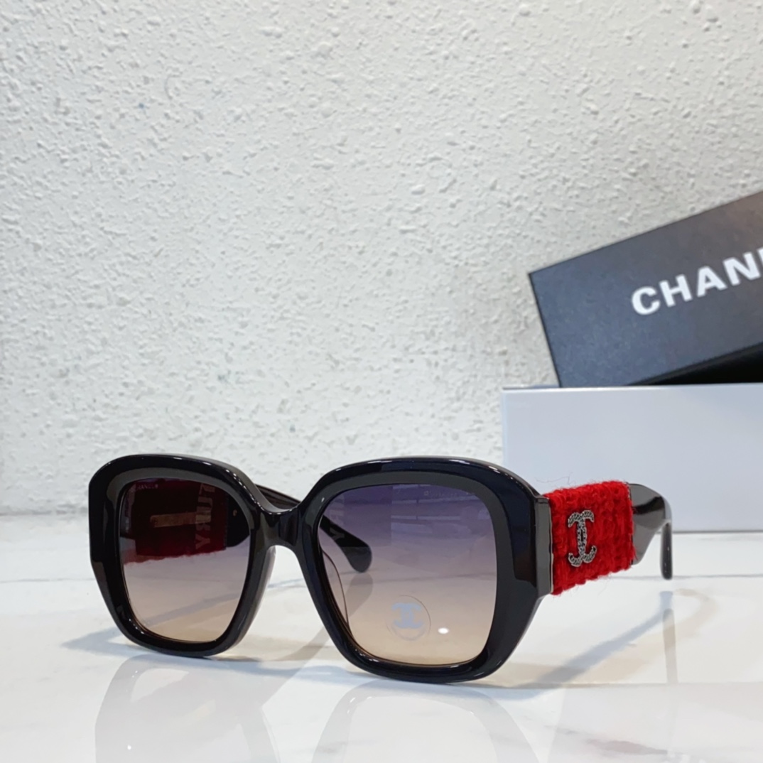 black red Chanel sunglasses replica 5512