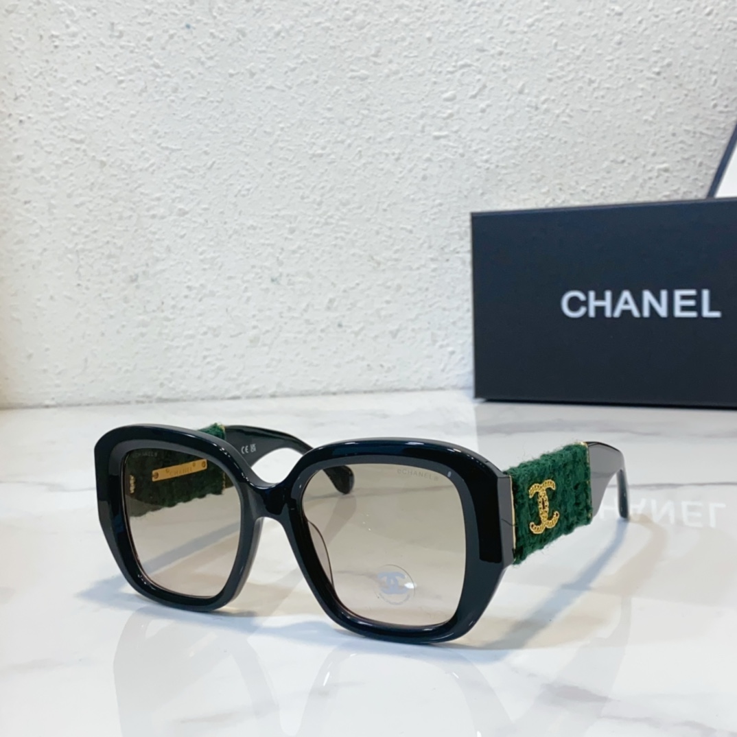 black green color of Chanel sunglasses replica 5512 A