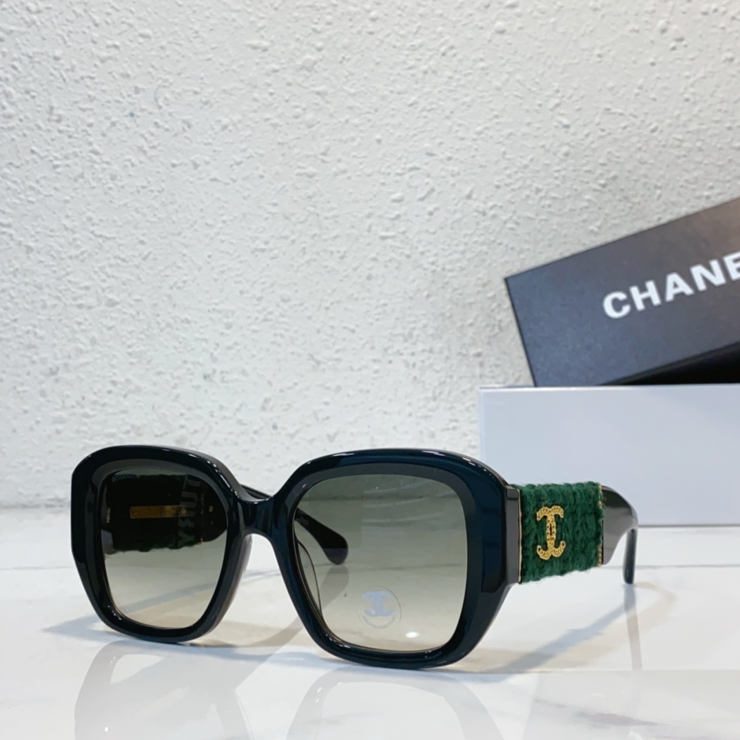 black green Chanel sunglasses replica 5512