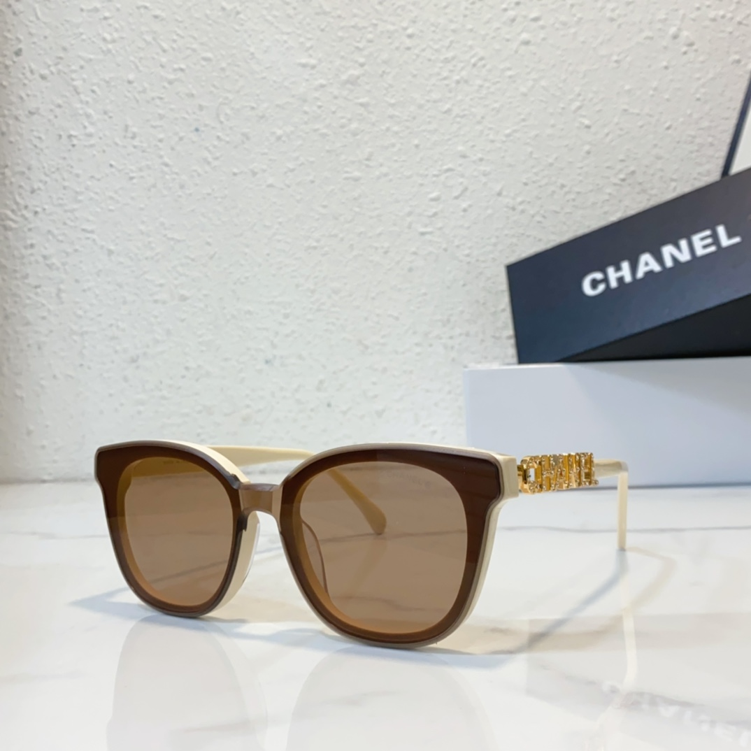 coffee color of Chanel sunglasses replica A95068