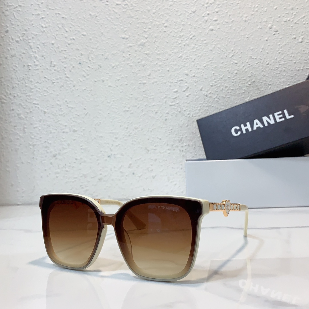 coffee color of Chanel sunglasses replica A95076