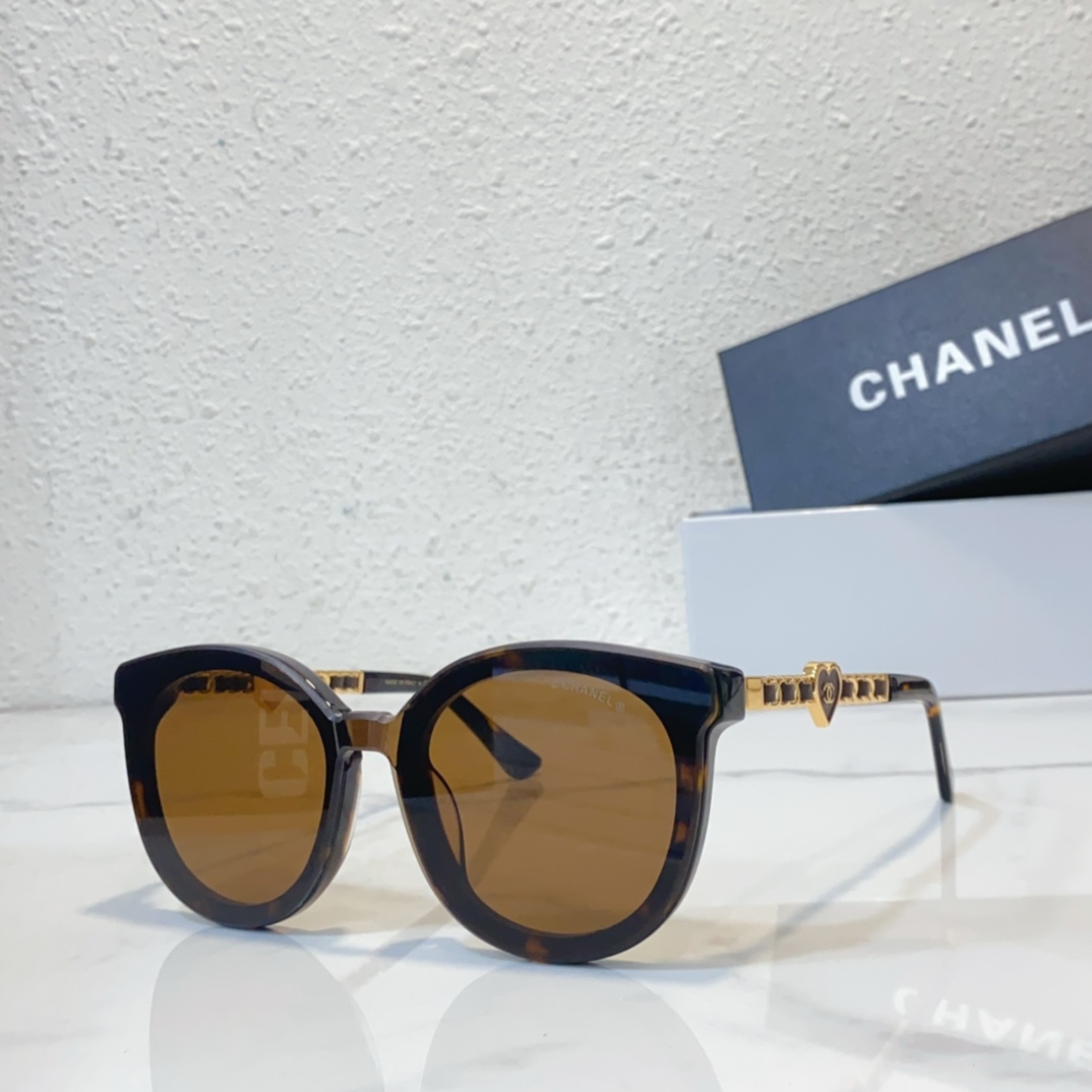 amber color of Chanel sunglasses replica A95077