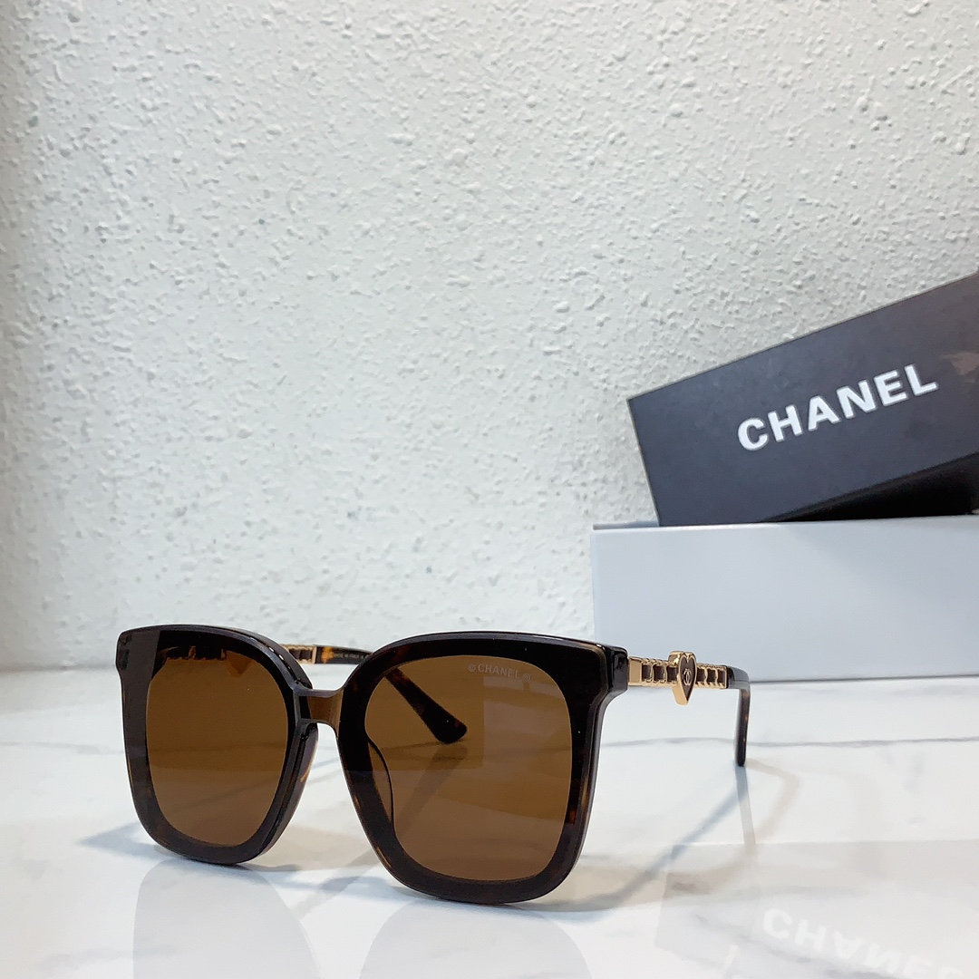 brown color of Chanel sunglasses replica A95076