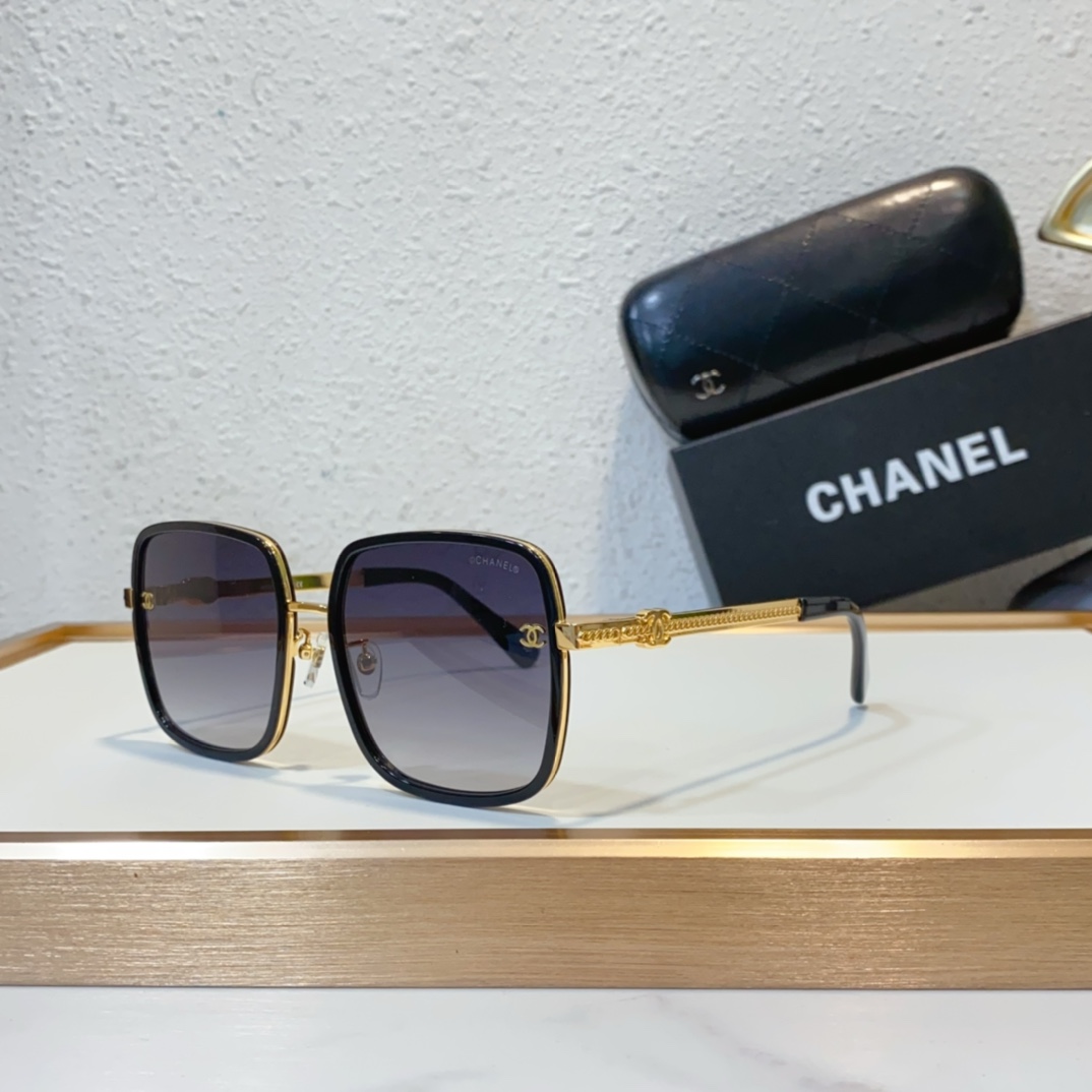 black gold Chanel sunglasses replica 5122