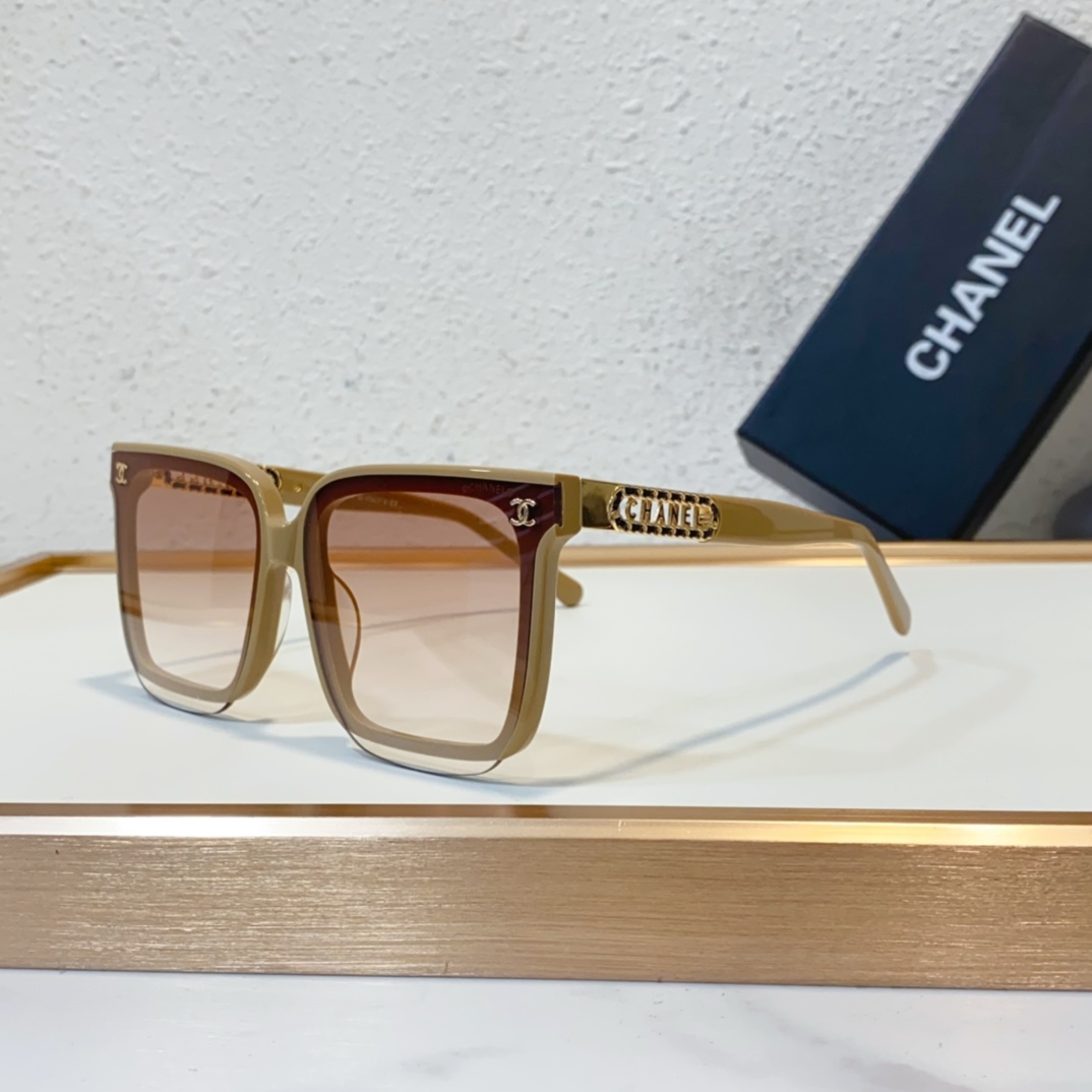 tea color of Chanel sunglasses replica 7162
