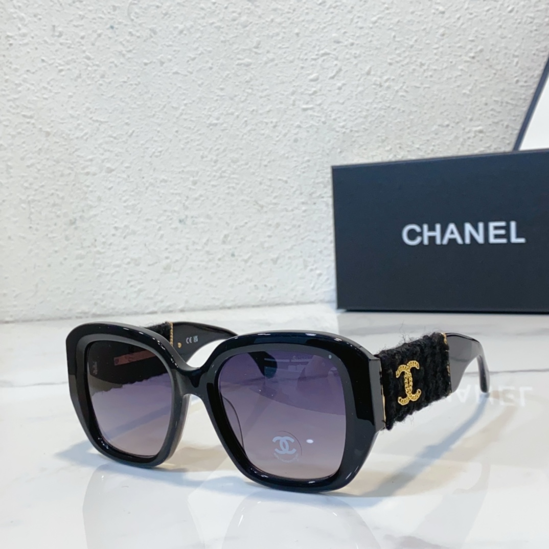 blue gold color of Chanel sunglasses replica 5512 A