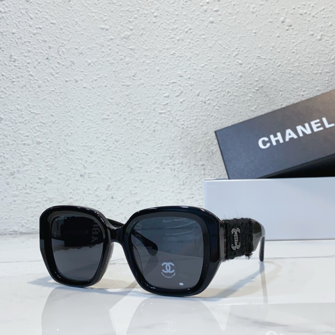 black silver Chanel sunglasses replica 5512