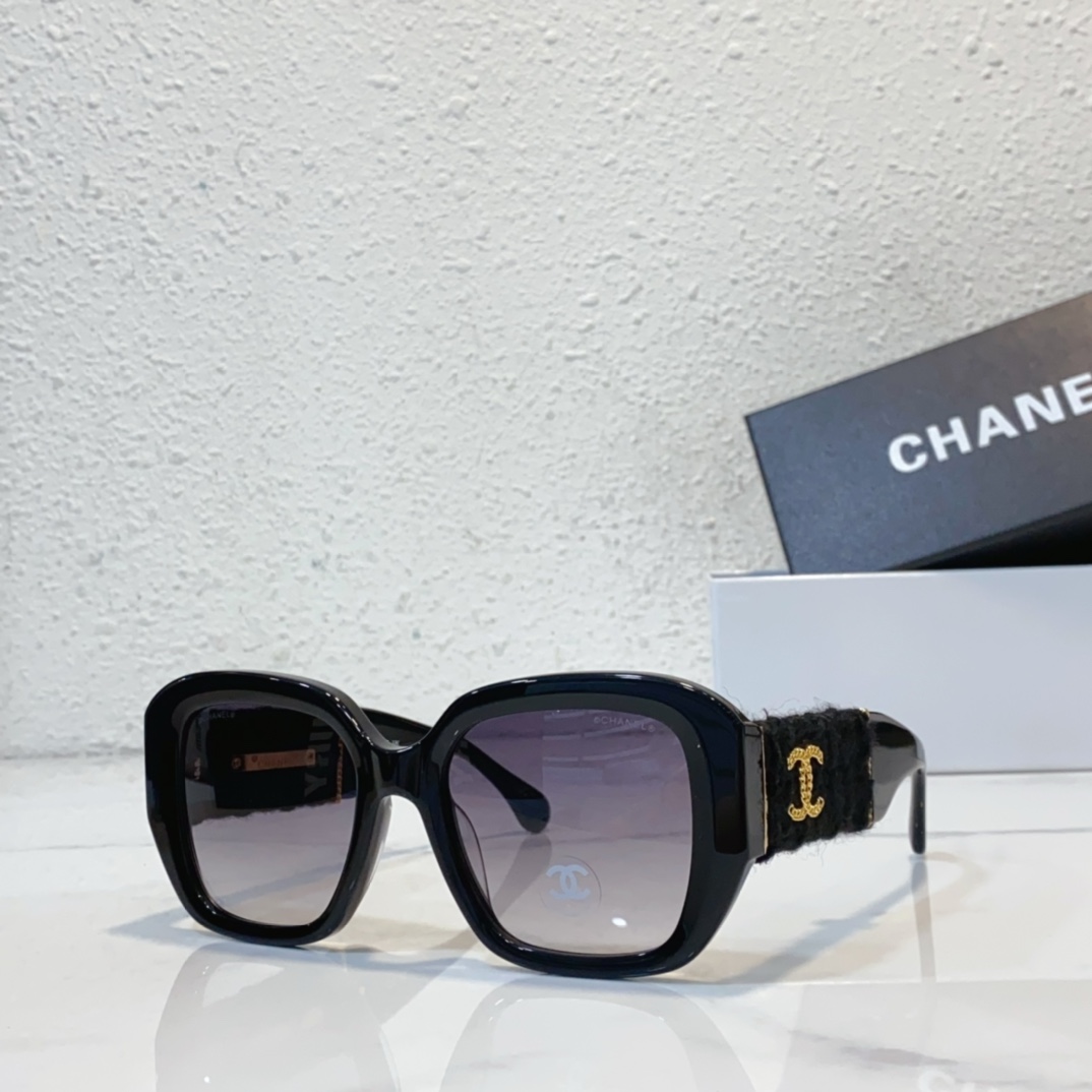 blue gold Chanel sunglasses replica 5512