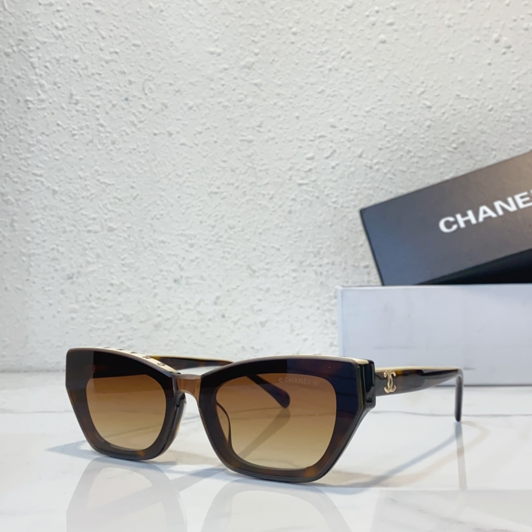coffee color of Chanel sunglasses replica A95082