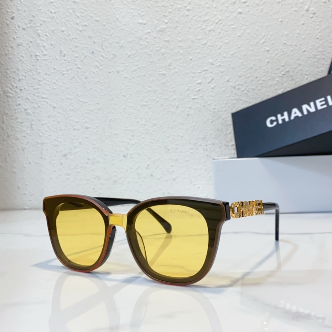 yellow color of Chanel sunglasses replica A95068