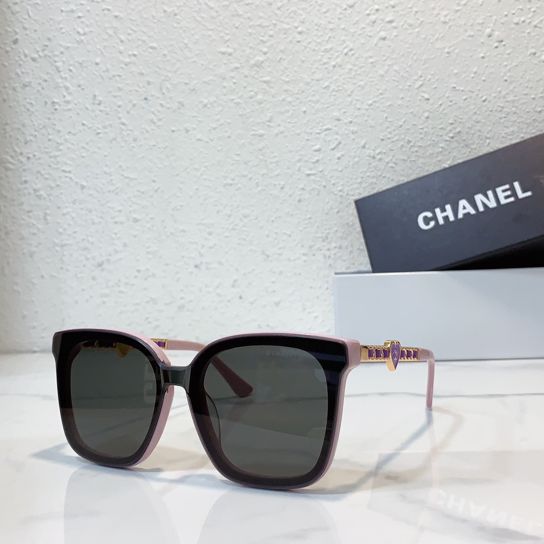 black gold color of Chanel sunglasses replica A95076