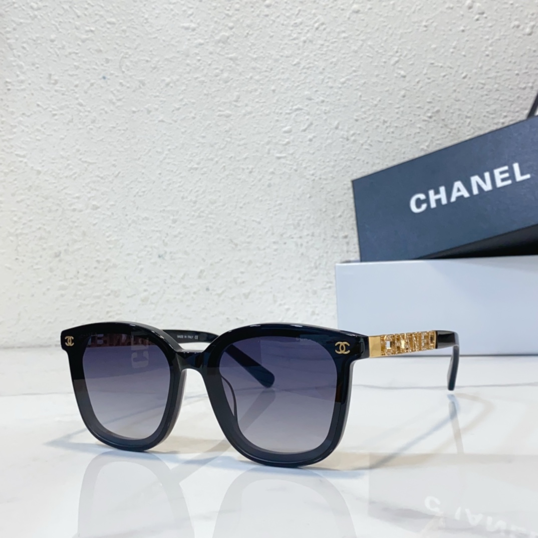 black gold Chanel sunglasses replica 3665