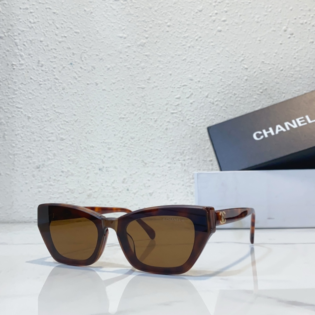 brown color of Chanel sunglasses replica A95082