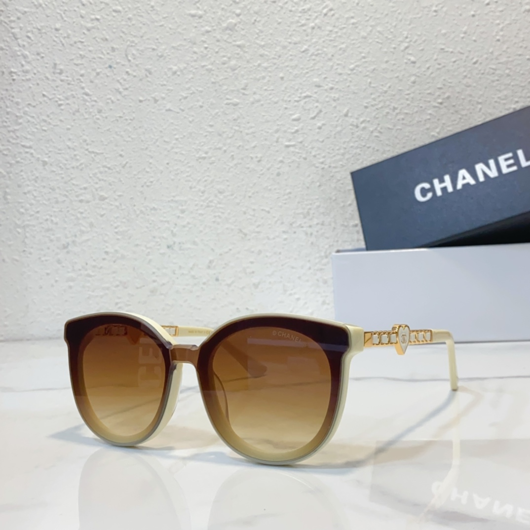 coffee color of Chanel sunglasses replica A95077