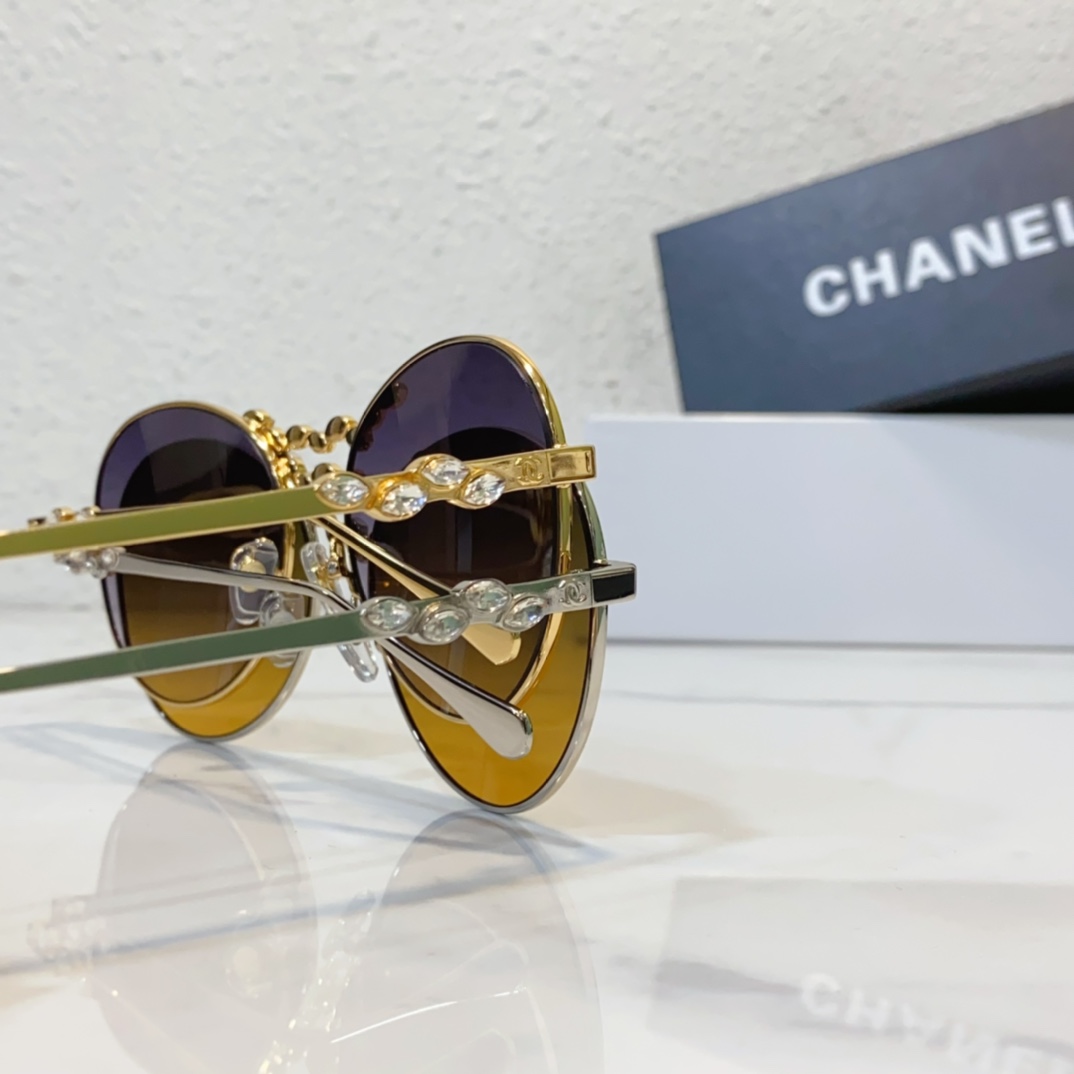 tea color of Chanel sunglasses replica A71582