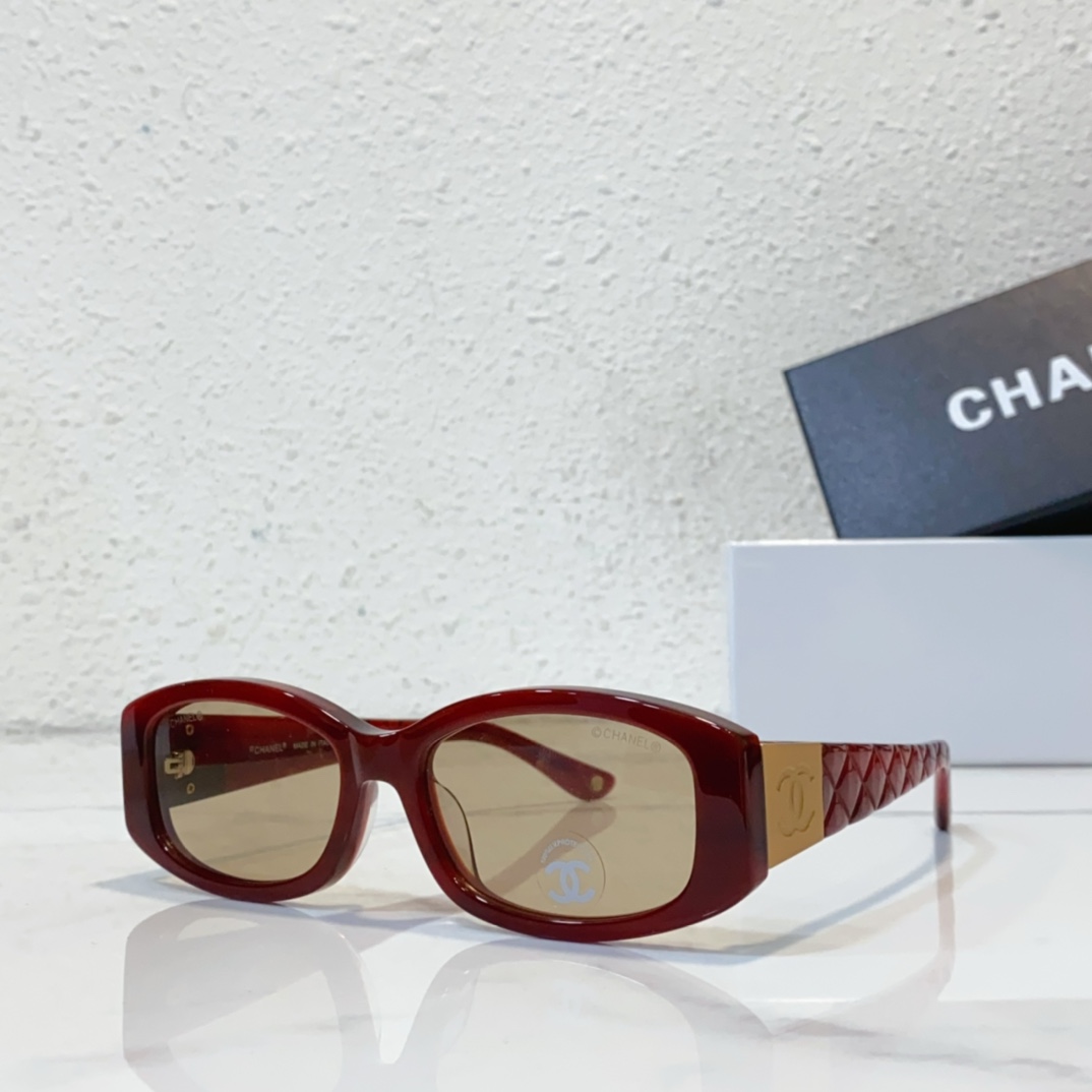 wine red Chanel sunglasses replica C74573S