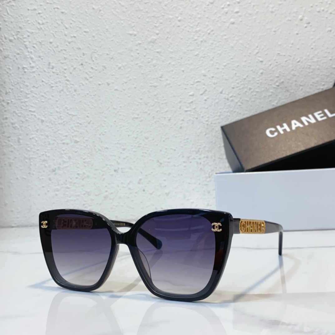 black gold Chanel sunglasses replica CH6305