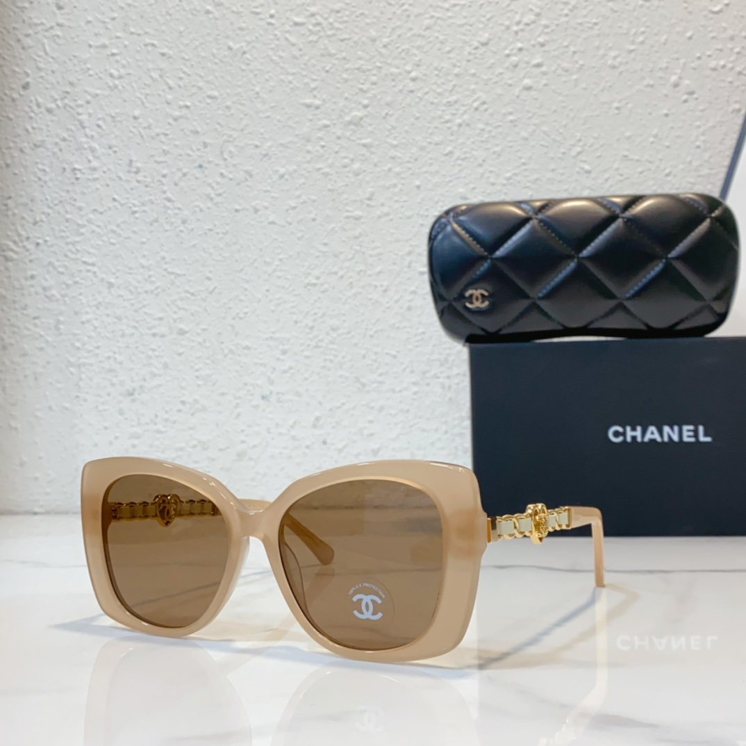 tea color Replica Chanel sunglasses CH7982