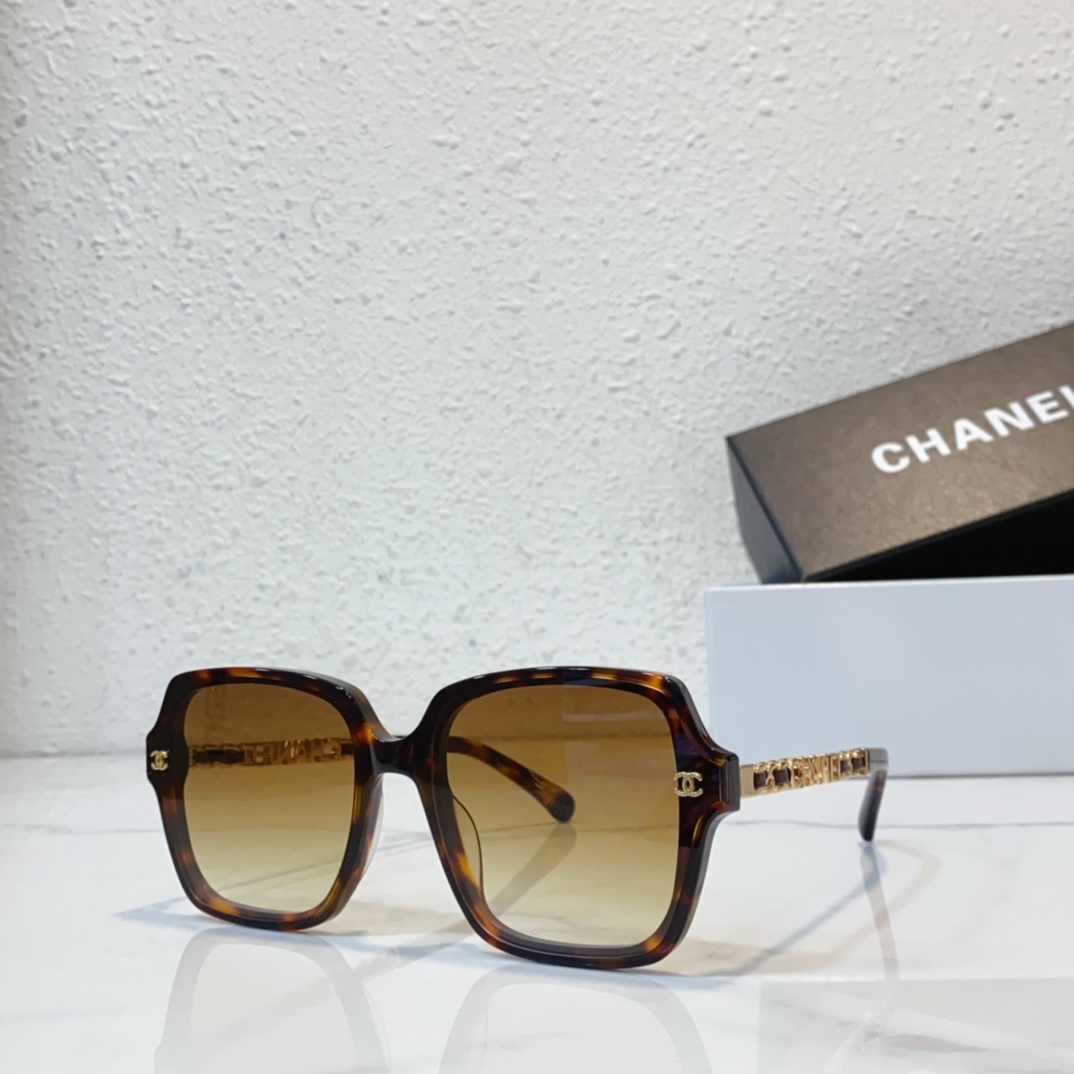 amber tea Replica Chanel sunglasses CH6306