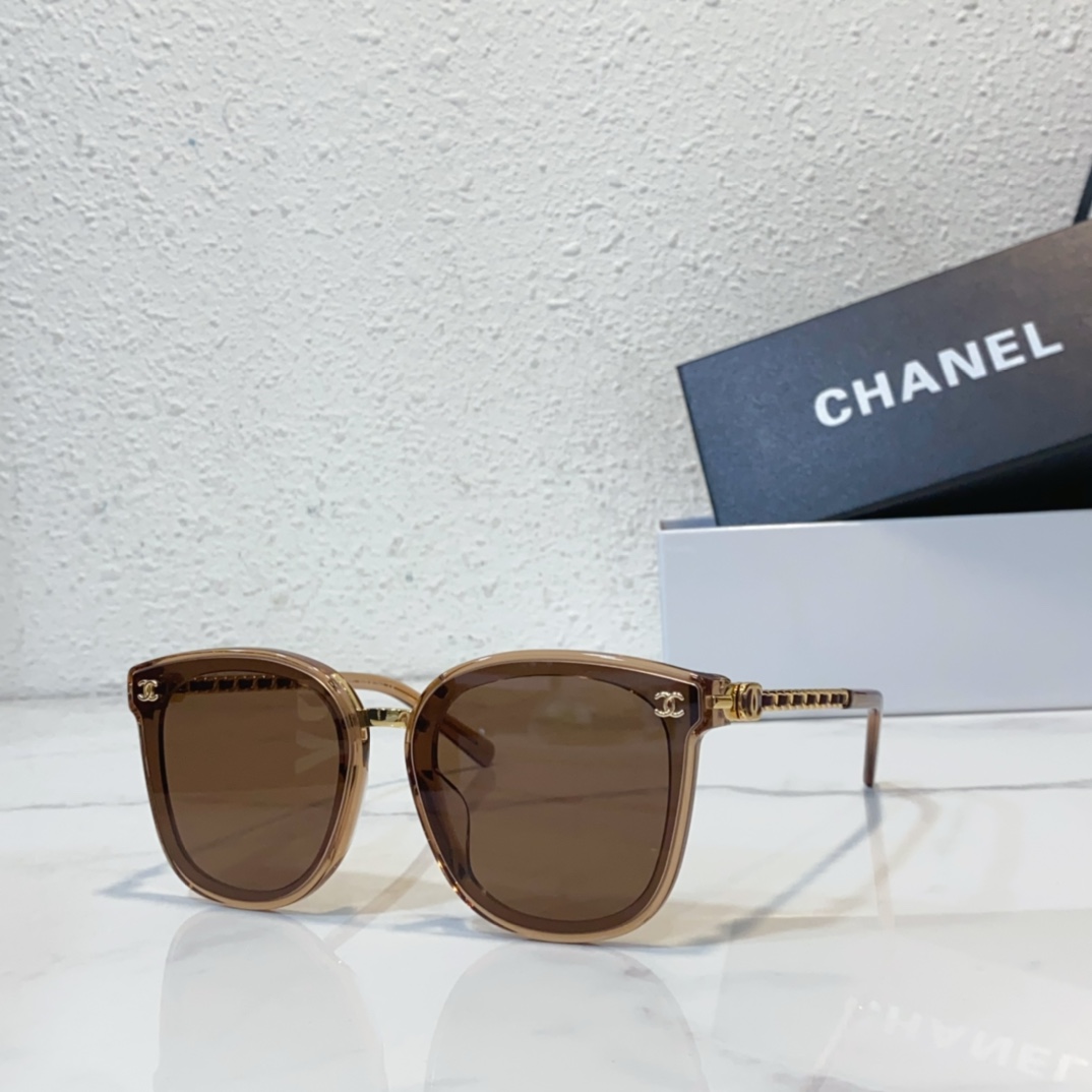 brown Replica Chanel sunglasses CH7312