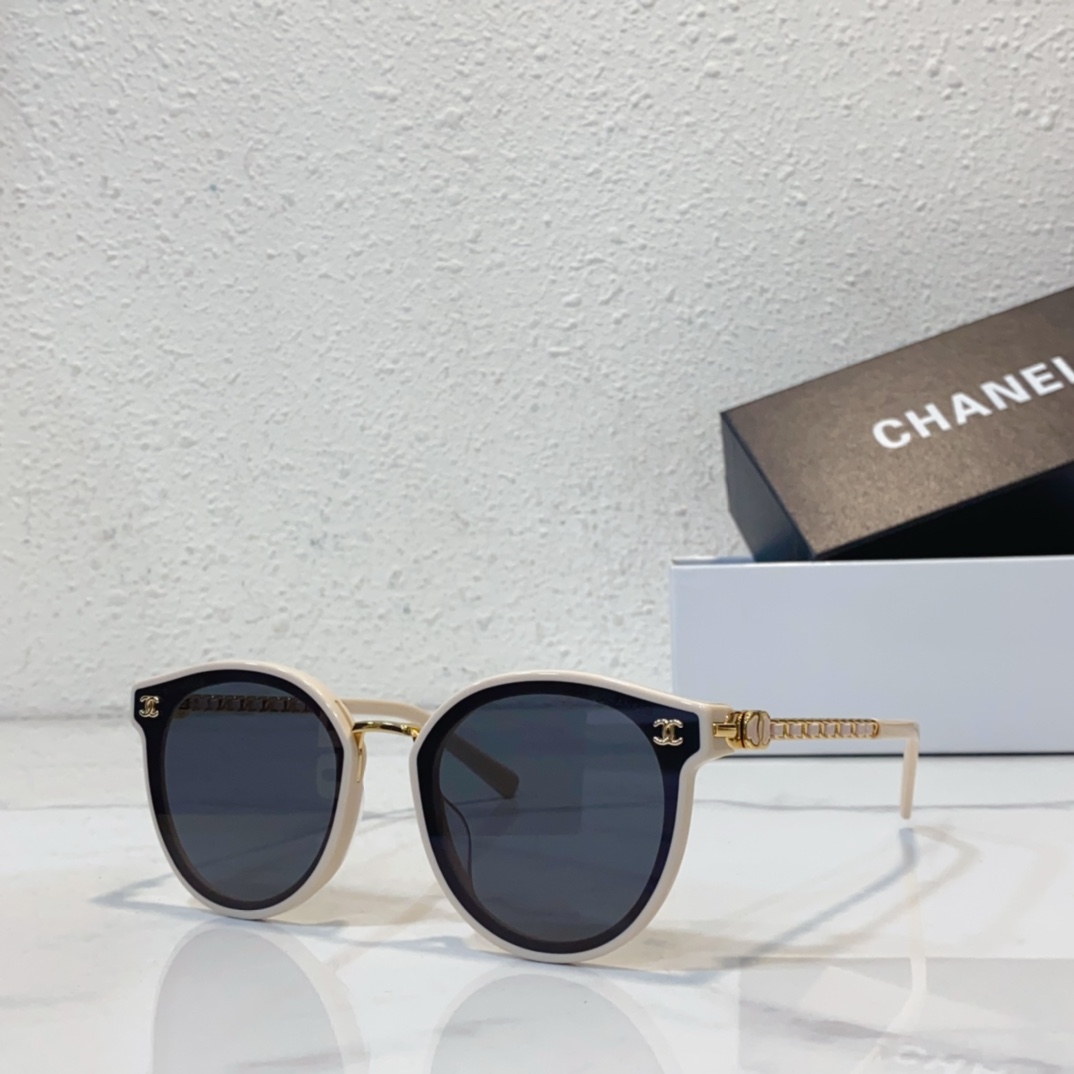 beige Replica Chanel sunglasses CH7315